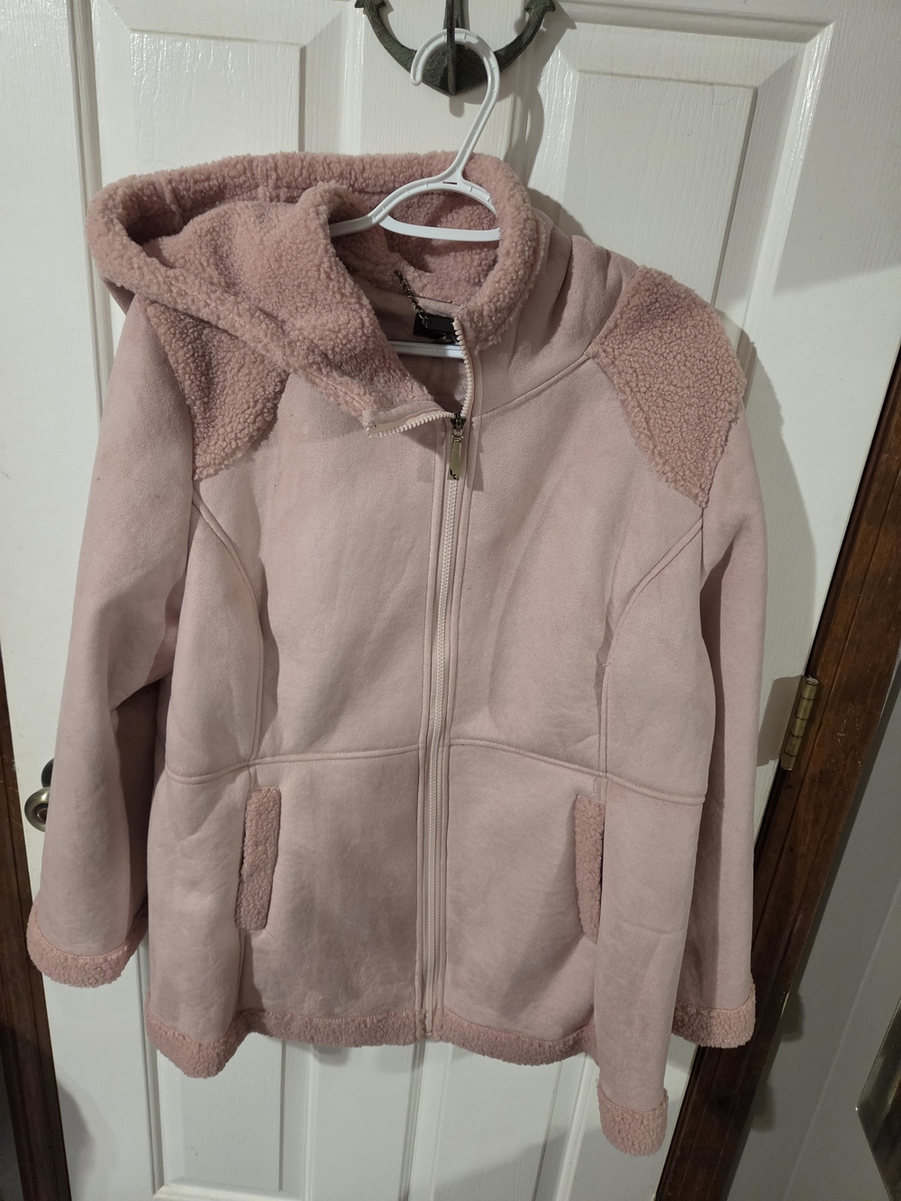 Koolaburra Cozy Zip-Up Hooded Jacket - Pink